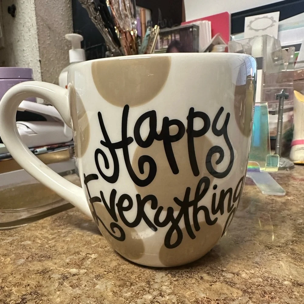 Happy Everything! Neutral Dot Mug
